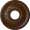 Ekena Millwork Palmetto Ceiling Medallion (Canopies up to 4 7/8"), 12 1/8"OD x 3 1/2"ID x 1"P, Root Beer Crackle CM12PMRBC - alternate 1